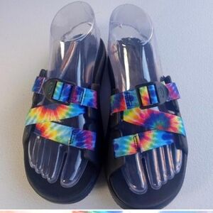 Chacos Chillos Rainbow Tie-Dye Sandals Youth Kids